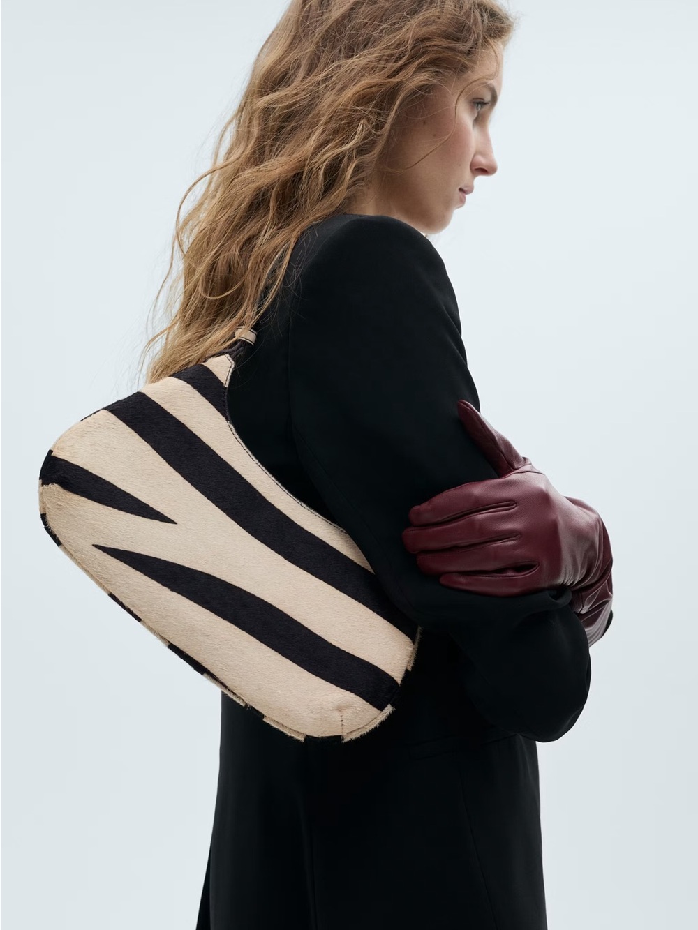 Mango Zebra Leather Bag - Picture 2 of 3